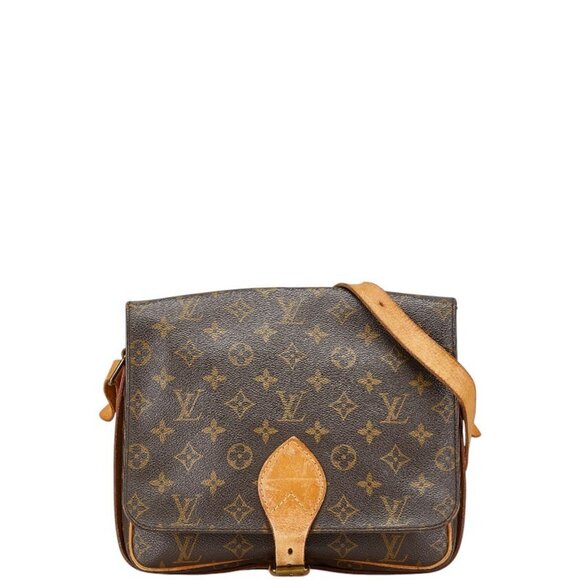 LOUIS VUITTON Brown Monogram Leather Shoulder Bag - Picture 1 of 12
